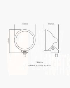 Nordic Lights 100534 General Purpose Lamp with Rubber Body